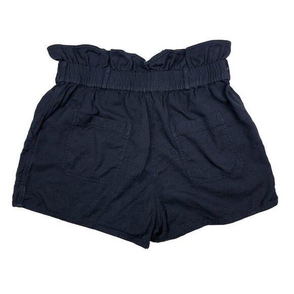 BA&SH Mustang Night Blue Navy Cotton Paperbag Shorts sz 1 / S - Picture 6 of 13